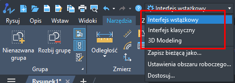 Nowy wariant interfejsu w ZWCADzie 2025