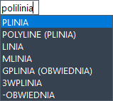 Usprawnione podpowiedzi przy wpisywaniu polecenia