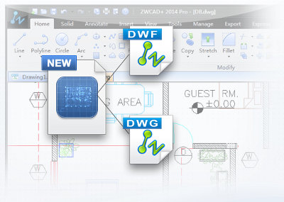 zwcad plus 2014 dwg support